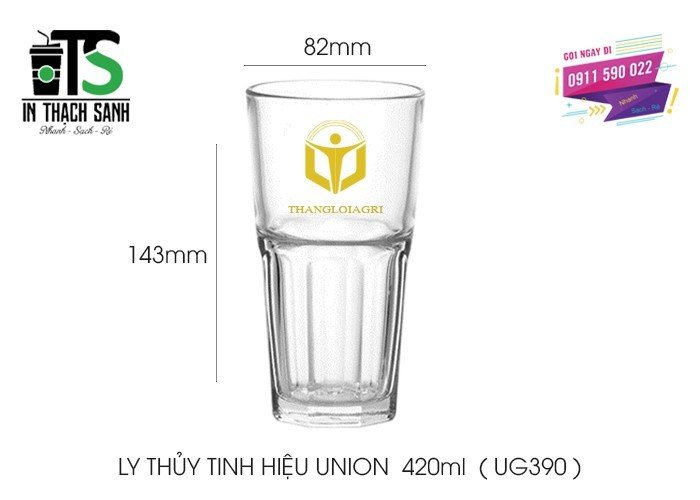 LY THỦY TINH HIỆU UNION 420ML (UG390)